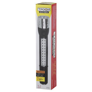 ТРОФИ TP20 Фонарь 1x0,5 LED+20LED, пластик, 3xAA