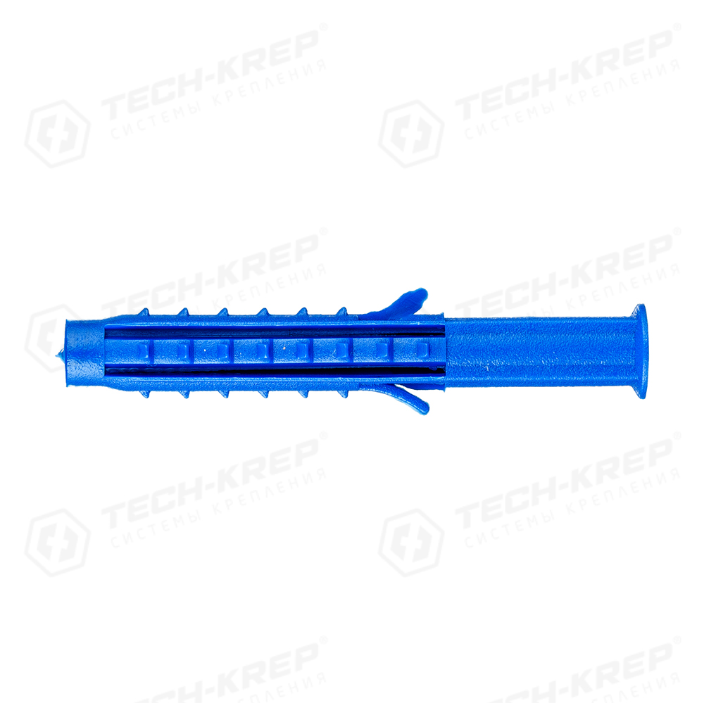 Tech-Krep Дюбель распорный Чапай 6х50 шипы+усы (синие) (1000 шт) - пакет накл.