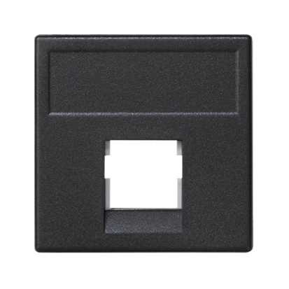 Simon Connect Графит Адаптер на 1 конектор RJ45 SimonConnect, AMP(S110,SL110,SLt),Brand-Rex,RIT, 45х45мм