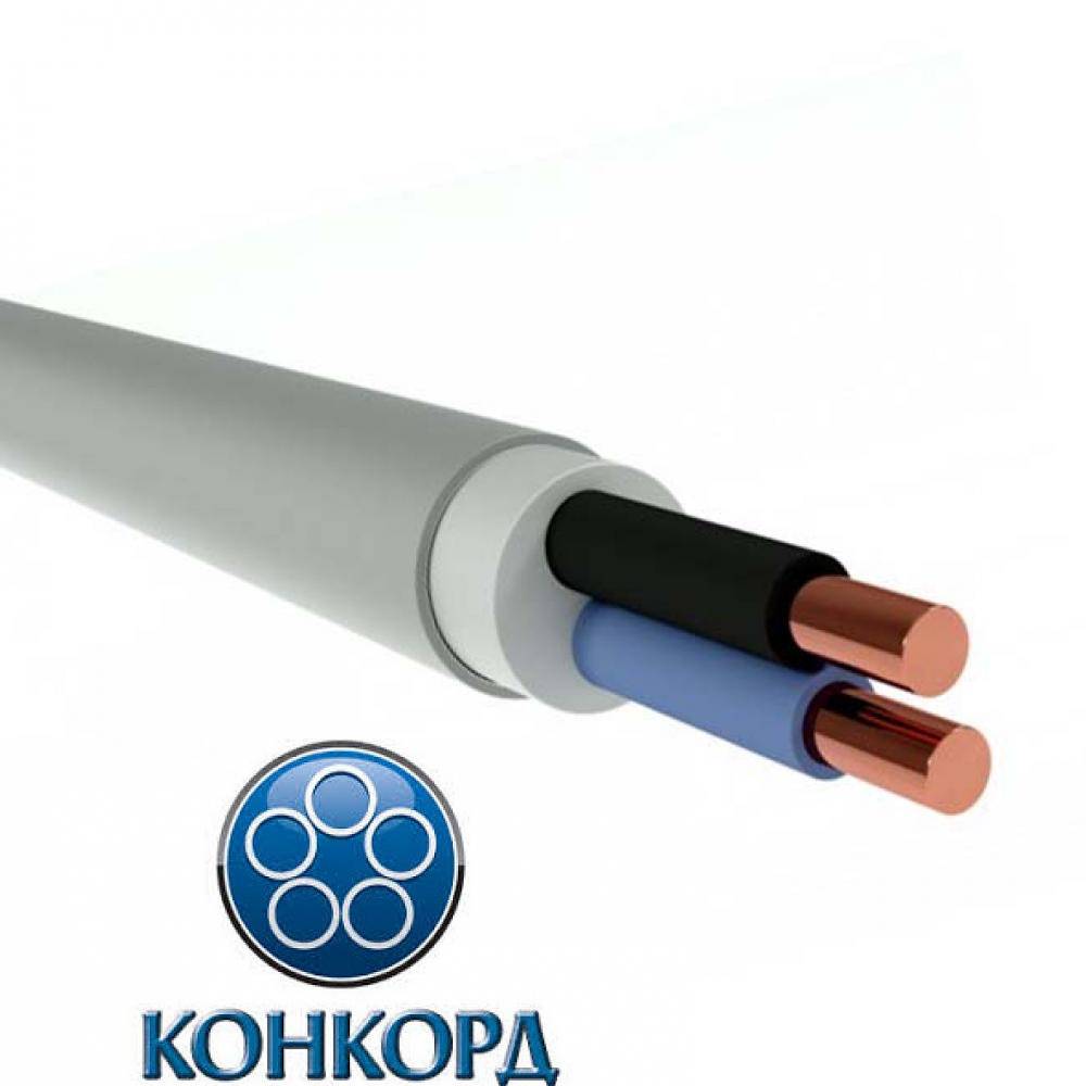 Кабель силовой NYM (NUM) 2x1,5 ГОСТ (Конкорд) (100м)
