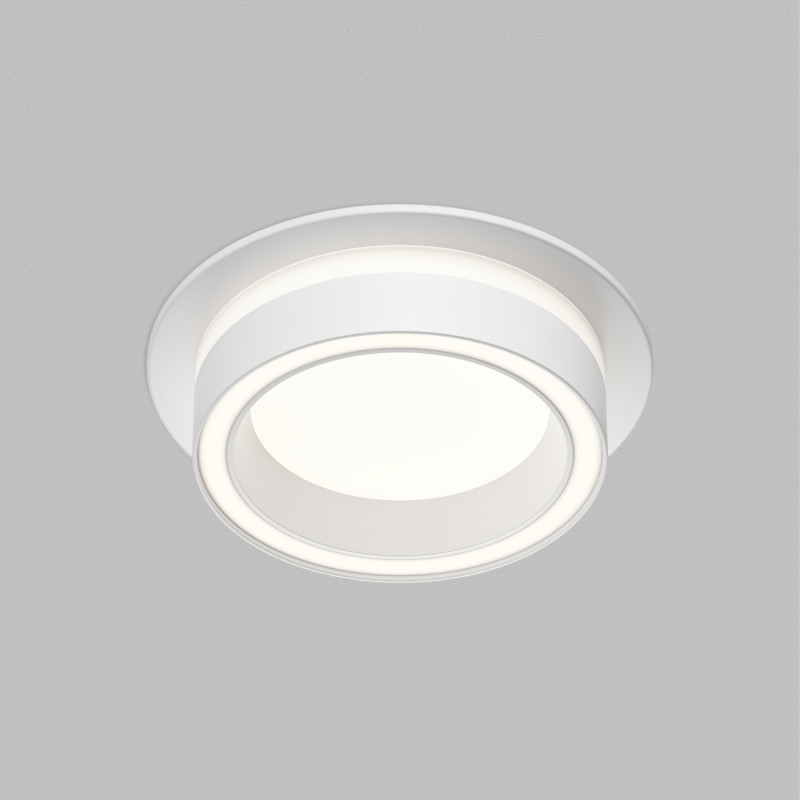 Denkirs DK-DH2010-WH Встраиваемый светильник GLOW, GX53, до 15 Вт, LED, IP20, белый, алюминий, акрил