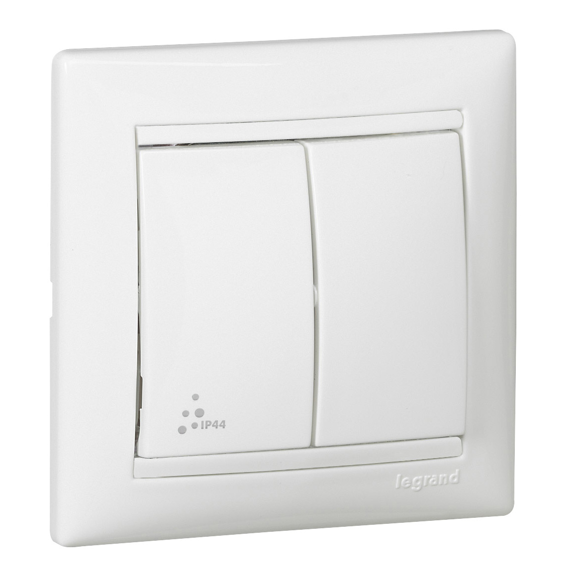 Legrand Valena Бел Переключатель 2-клавишный IP44
