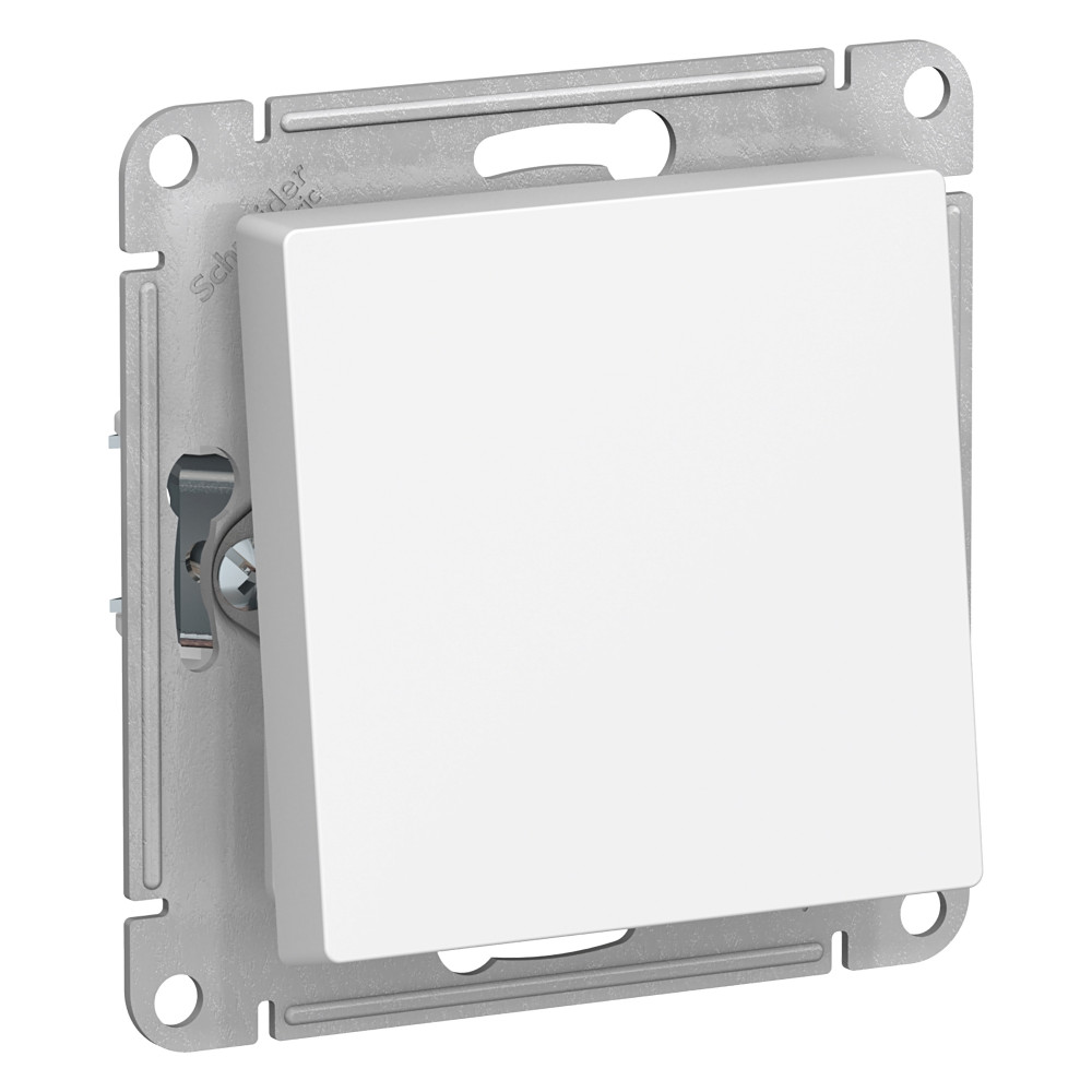 SE AtlasDesign Aqua Бел Переключатель 1-клавишный IP44, сх.6, 10АХ, механизм