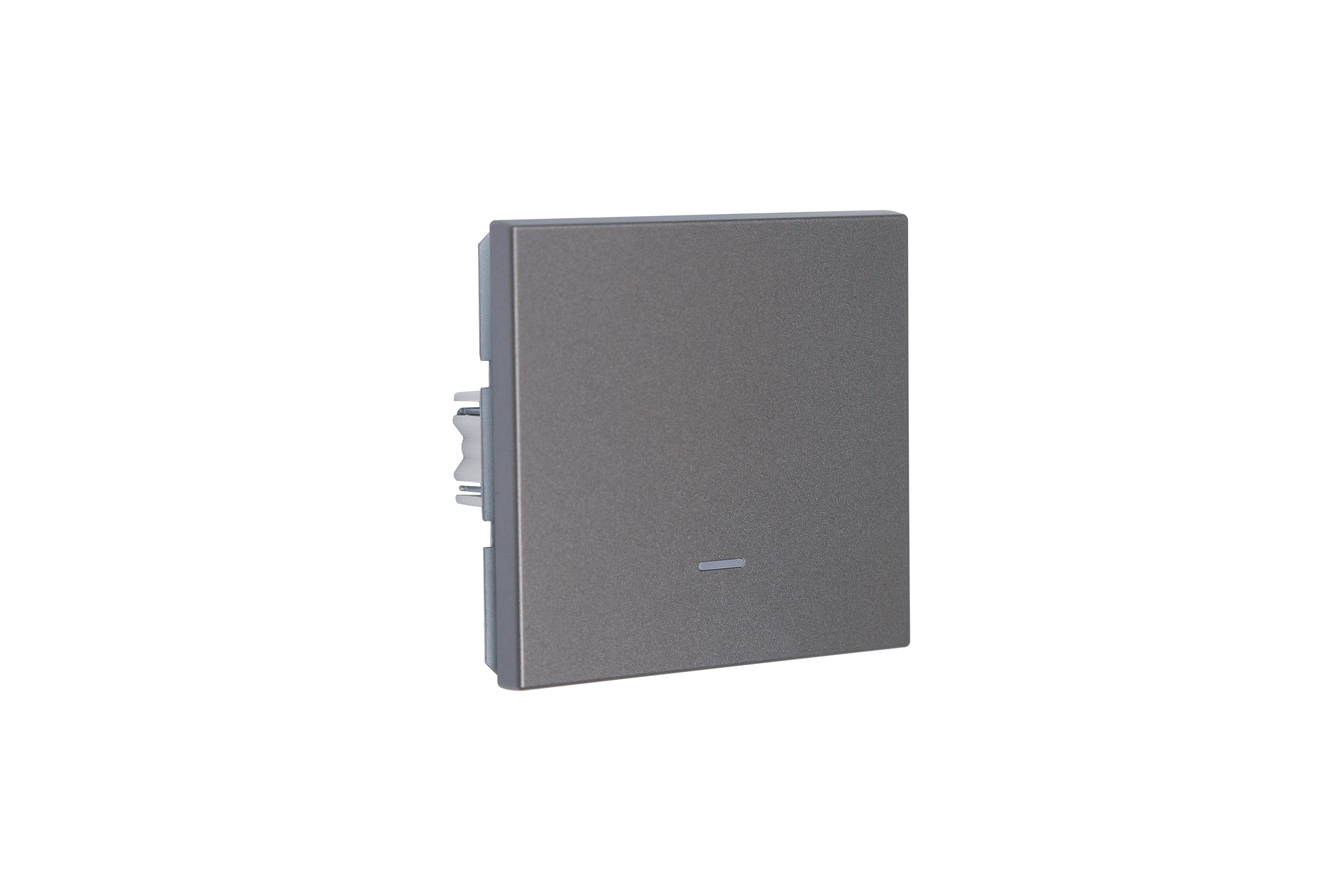 Jasmart FD Никель Выключатель 1-кл с подсветкой 10A 250V~