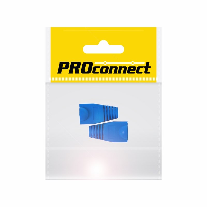 PROconnect Защитный колпачок PROconnect для штекера, 8Р8С (Rj-45), синий, 2 шт., пакет БОПП