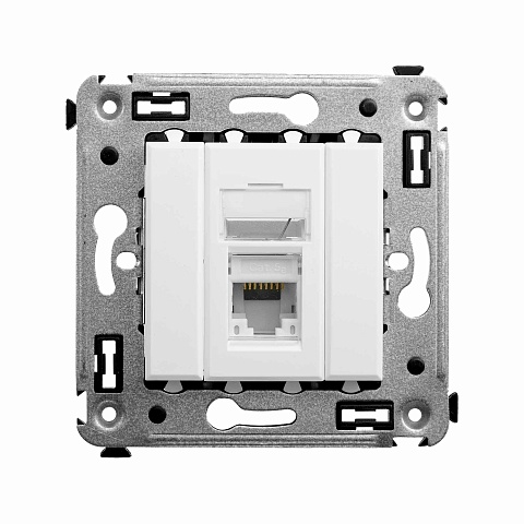 DKC Avanti Белое облако Розетка RJ-45 5e одинарная