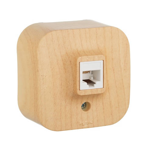 Legrand Quteo Сосна Розетка RJ11