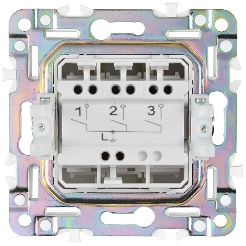 IEK SKANDY Титан Выключатель 3-клавишный 10А SK-V11T