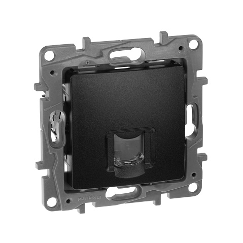 Legrand Etika Антрацит Розетка комп (RJ45) 6 кат. UTP