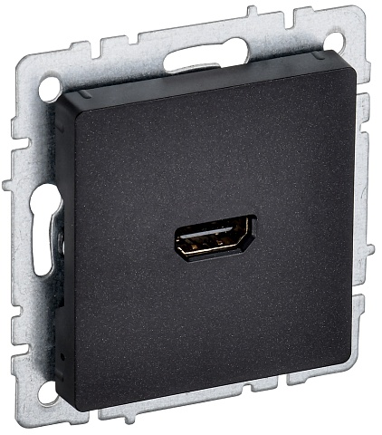 IEK BRITE Розетка HDMI РHDMI-0-БрЧ черный