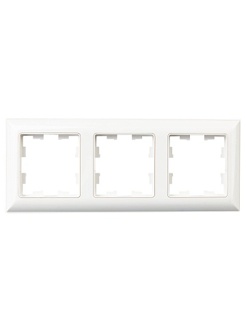 IEK BRITE DECOR Белый 3D-форма Рамка 3-м РУ-3-Бр