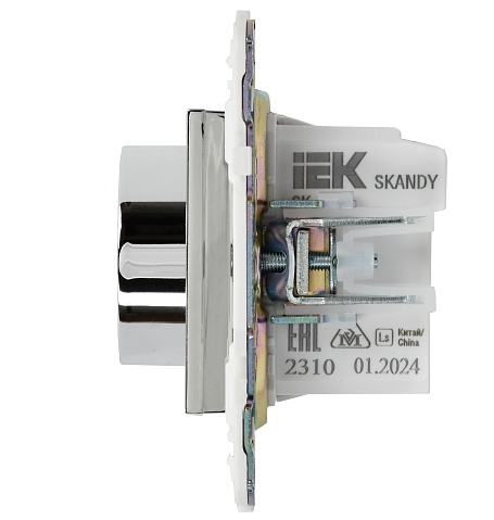 IEK SKANDY Никель Термостат электронный с индикацией SK-T01N