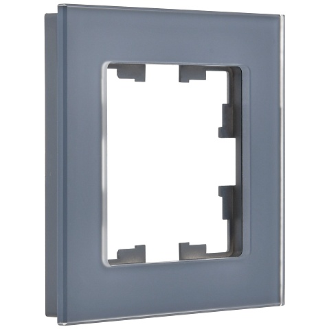 IEK BRITE DECOR Маренго матовый стекло Рамка 1-мест. РУ-1-2-Бр