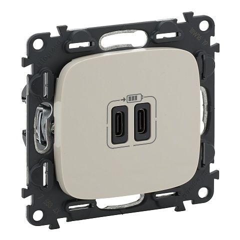 Legrand Vln-a Слоновая кость Зарядка USB C-C