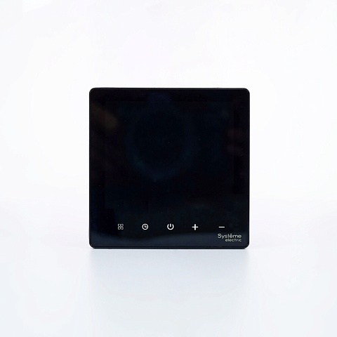 Systeme Electric ArtGallery Черный Термостат программируемый с Wi-Fi для электрического теплого пола, 16 А, моноблочный