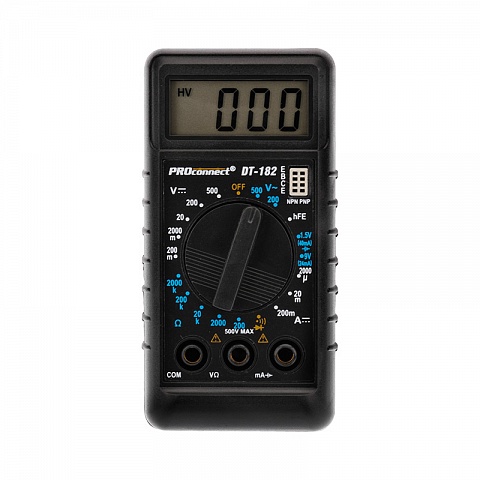 PROconnect Портативный мультиметр М-182 (DT-182)