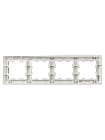 IEK BRITE DECOR Алюминий 3D-форма Рамка 4-м РУ-4-Бр