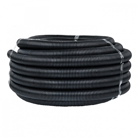 EKF PROxima Труба гофр. FRHF с зондом d40мм (25м.) черная Plast