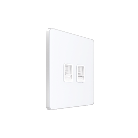 Systeme Electric Systeme Infinity Арктический лед Розетка информационная RJ-45 кат.6 2-я