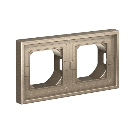 Systeme Electric ArtGallery Шампань Рамка 2-ая IP44