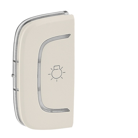 Legrand Valena ALLURE Сл.кость MyHome Накладка  для мех. BUS/SCS.С сим-м "Осв.".1 модуль.Уст. слева