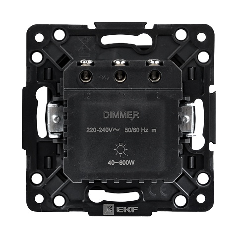 EKF PROxima Стокгольм Черный Светорегулятор, 600W, 220В