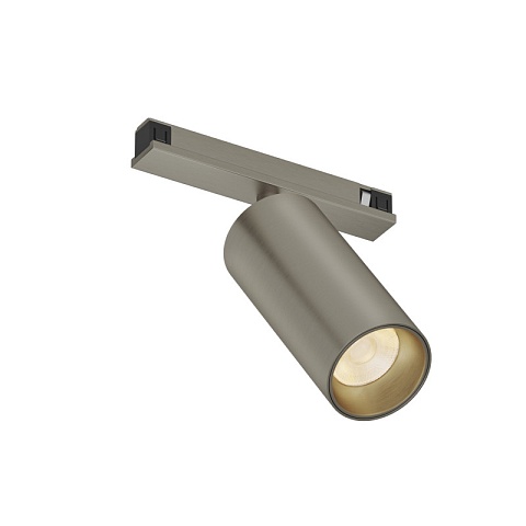 Denkirs DK5741-DN Светильник для трека SHINE SPOT со светодиодом, D45*H100, 48V DC, 10W, RA≥90, 3000K, IP20, темный никель, алюминий