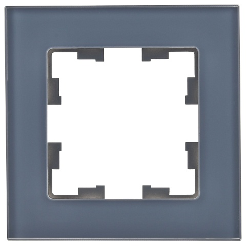 IEK BRITE DECOR Маренго матовый стекло Рамка 1-мест. РУ-1-2-Бр