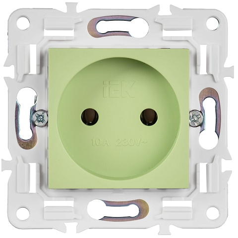 IEK SKANDY Мятный Розетка б/з 10А SK-R02G