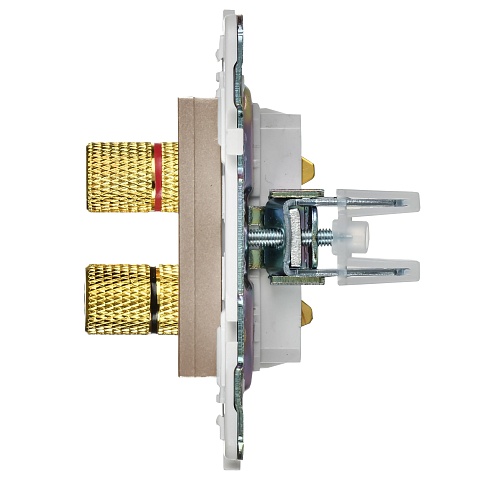 IEK SKANDY Песочный Аудиорозетка 4-ая SK-A01Sa