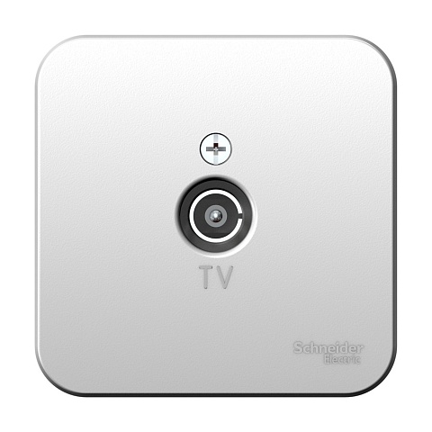 SE Blanca наруж Алюминий Розетка TV, изолир. пластина