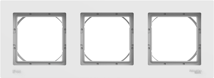 SE AtlasDesign Aqua Белый Рамка 3-ая IP44