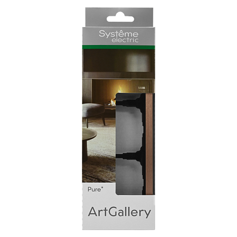 Systeme Electric ArtGallery Pure Металл Медь Рамка 3-ая