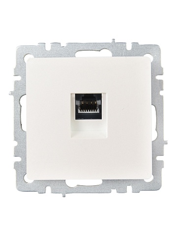 IEK BRITE BASE Жемчуг Розетка комп. RJ45 кат.6 РК11-БрЖ