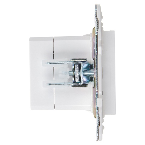 IEK SKANDY Арктический белый Розетка USB A+C 18Вт SK-R13W