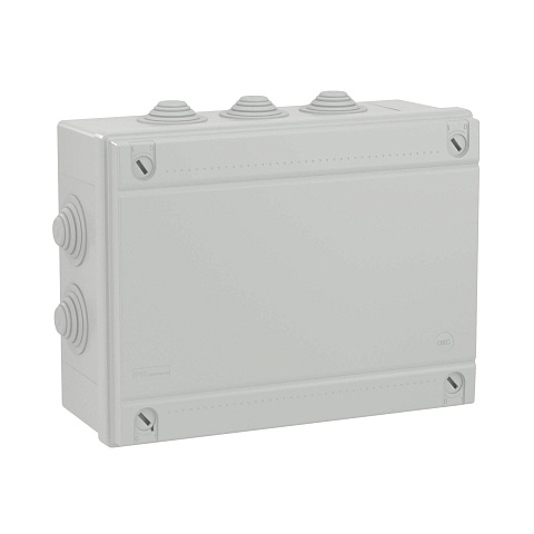 DKC Коробка распределительная 300x220x120 IP55 12 конических сальников d max = 32мм