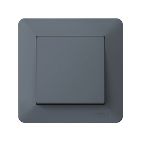 Systeme Electric AtlasDesign Air Грифель/дымчатый черный Рамка 1-ая