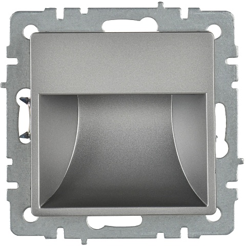 IEK BRITE Подсветка LED встраиваемая ПЛ20-БрС сталь