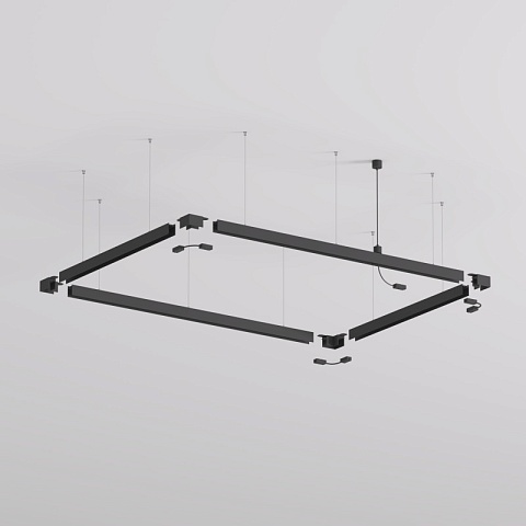 Denkirs TR2127-BK Механический подвес, для трека SMART, серия Base, IP20, 5м, черный, алюминий