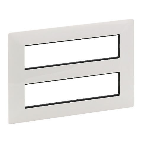 Legrand Valena LIFE Белая Рамка для модульных устройств Mosaic 2x4x2 модуля