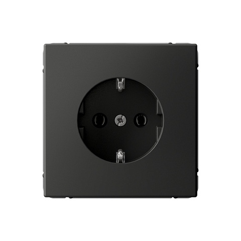 Systeme Electric ArtGallery Базальт Розетка с заземлением, 16А, механизм