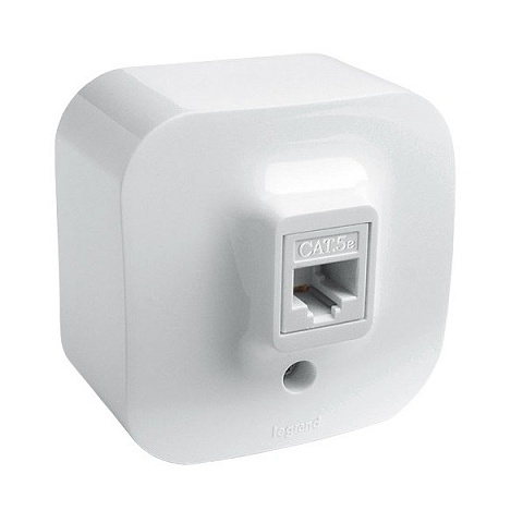 Legrand Quteo Белый Розетка RJ45 категория 5е UTP