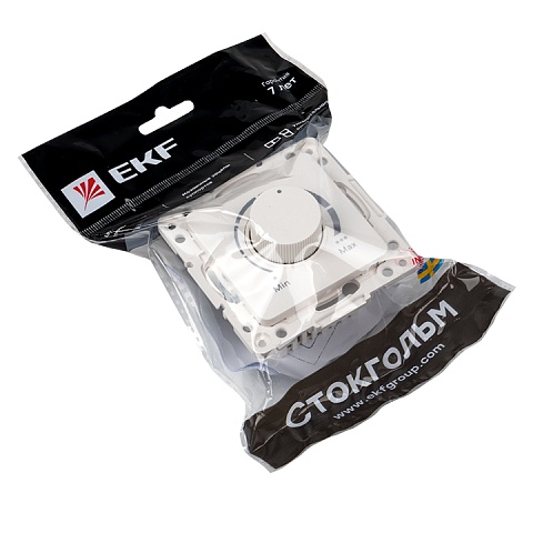 EKF PROxima Стокгольм Белый Светорегулятор, 600W, 220В