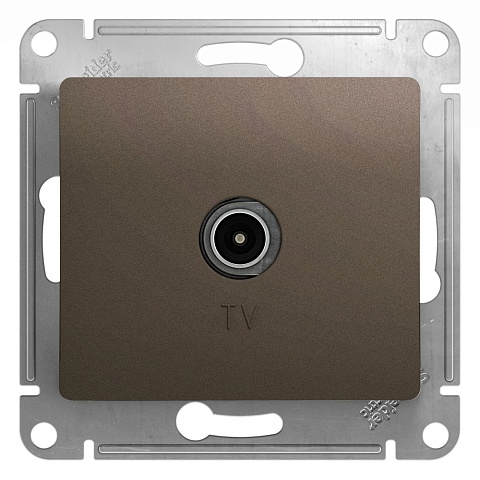 SE Glossa Шоколад Розетка TV проходная 4DB