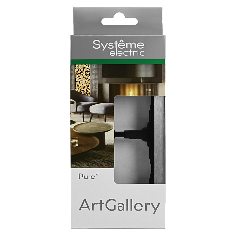 Systeme Electric ArtGallery Pure Металл Алюминий Рамка 2-ая