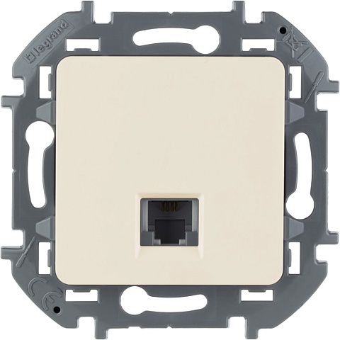 Legrand INSPIRIA Слоновая кость Телефонная розетка RJ11