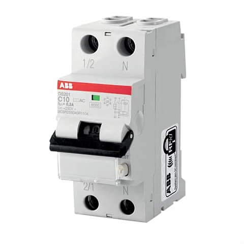 ABB Выключатель автоматический дифференциального тока DS201 L C6 AC30