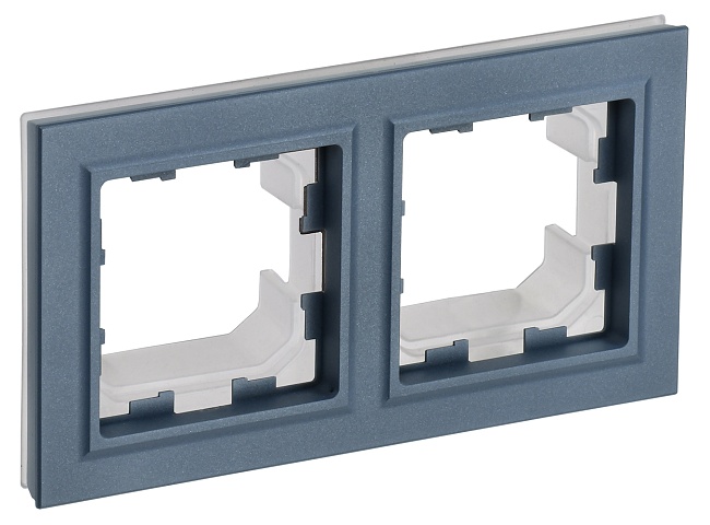 IEK BRITE Рамка 2-местная IP44 РУ-2-БрМ-44 маренго