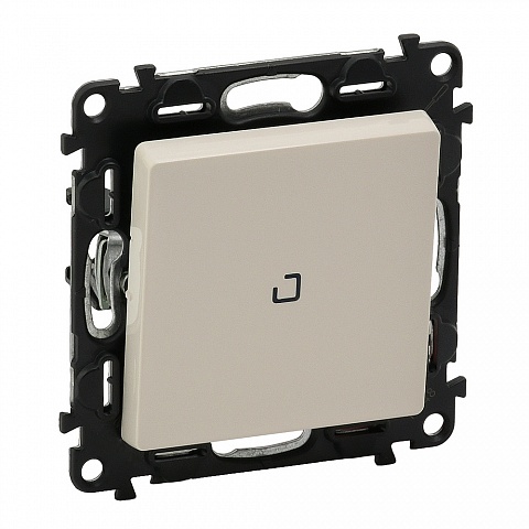 Legrand Valena LIFE DIY Сл.кость Выключатель кнопочный 1-клавишный с подсветкой, 6А 250В