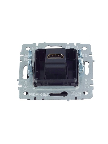 IEK BRITE Розетка HDMI РHDMI-0-БрГ графит
